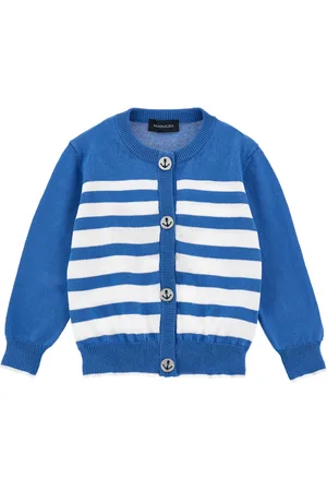 MONNALISA Cardigan en coton requin