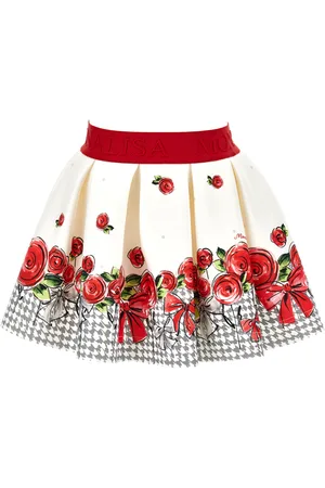 MONNALISA Jupe en néoprène à roses