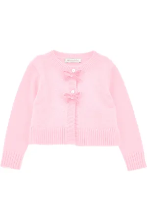 MONNALISA Cardigan tout doux avec nœuds en velours