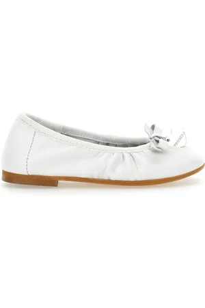 MONNALISA Chaussures plates en cuir de chèvre nubuck