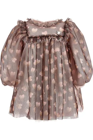 MONNALISA Robe en tulle pailleté