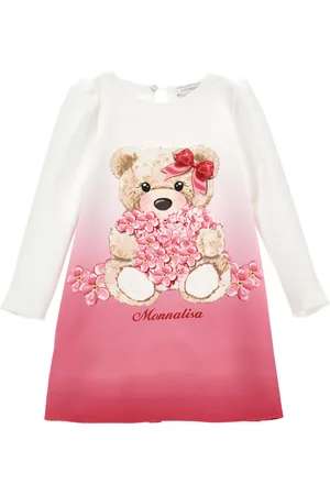 MONNALISA Robe en crêpe avec maxi ours