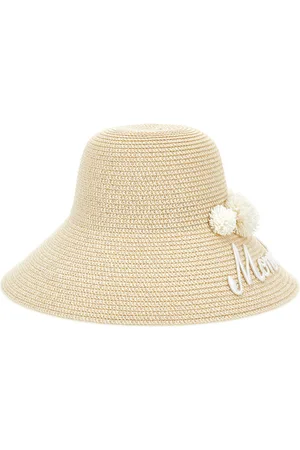 MONNALISA Chapeau à pompon en paille
