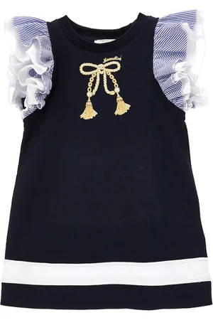 MONNALISA Robe sweat avec manches en tissu à rayures