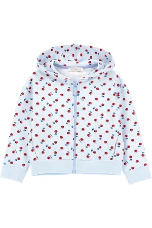 MONNALISA Sweat ouvert imprimé cerises