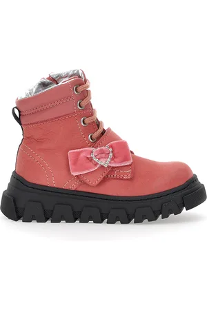 MONNALISA Bottines en cuir nappa et nubuck