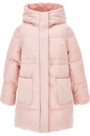 MONNALISA Doudoune longue en nylon en plumes naturelles