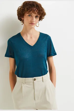 Monoprix tee shirt lin femme hot sale