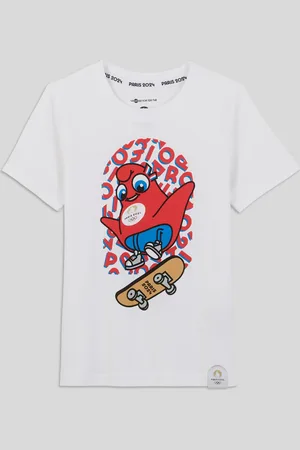 Marque Nationale T-shirt manches courtes sous licence paris 2024 en coton BIO