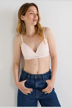 Monoprix Soutien-gorge triangle paddé ADELE en tulle flocké