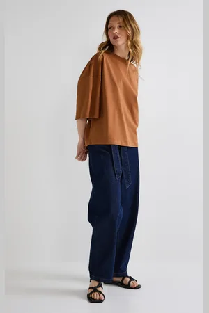 Monoprix Jean carotte taille élastiquée