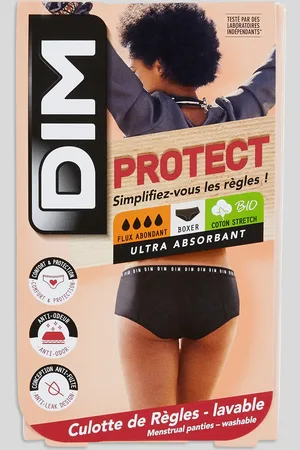 Dim Boxer menstruel flux abondant en coton BIO