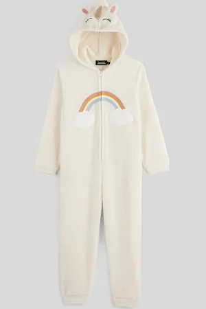 Monoprix Combinaison licorne à capuche en polaire