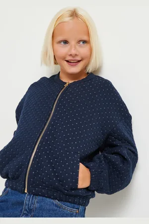 Monoprix Cardigan zippé en molleton matelassé contenant du coton BIO GOTS