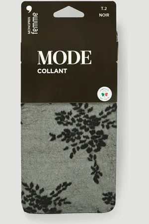 Monoprix Collant fin à fleurs MODE