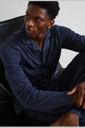Monoprix Pyjama manches longues et pantalon en mélange coton et viscose