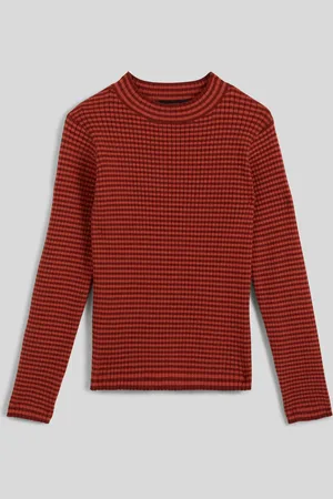 Monoprix Sous-pull col montant rayé