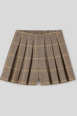 Monoprix Jupe-short plissée à carreaux