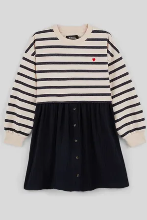 Monoprix Robe bi matière en coton BIO