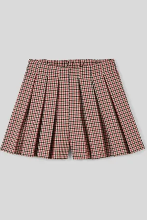 Monoprix Short plissé à carreaux