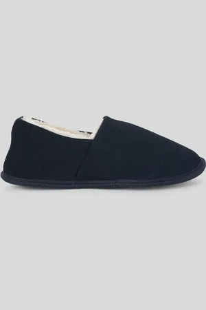 Monoprix Chaussons fourrés en cuir suede