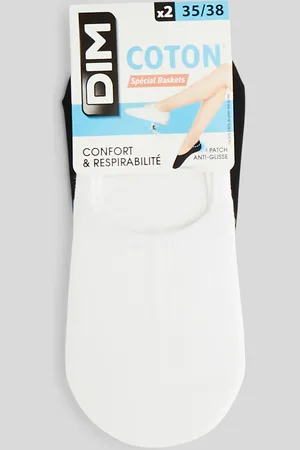 Dim Lot de 2 paires de protège pied en coton