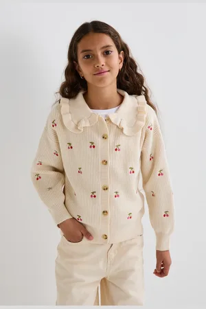 Monoprix Gilet brodé à col large