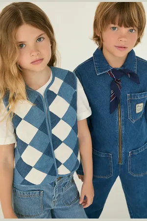 Monoprix Combinaison longue unie col chemise manches longues ouverture devant, garçon, en coton