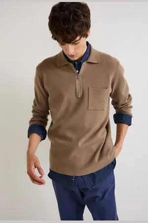 Monoprix Pull col polo zippé