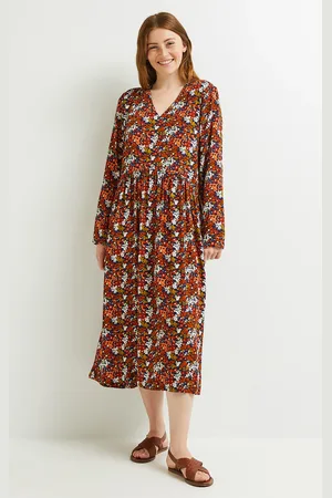 Monoprix Robe ample fluide imprimée, EcoVero