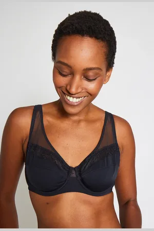 Monoprix Soutien-gorge emboitant en microfibre et dentelle