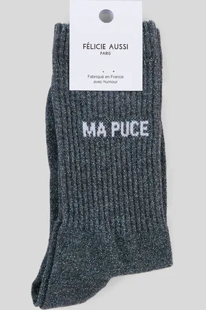 Félicie Aussi Paire de chaussettes à message