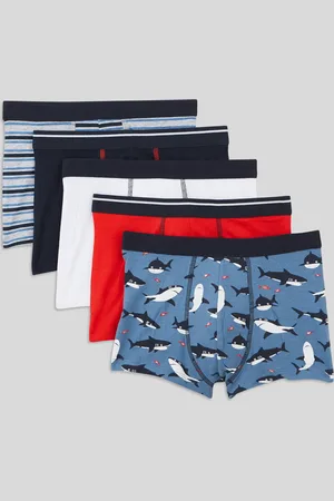 Monoprix Lot de 5 boxers imprimés en coton BIO GOTS