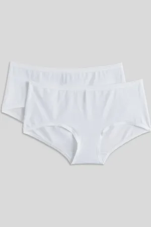 Monoprix Lot de 2 shorties contenant du coton BIO GOTS