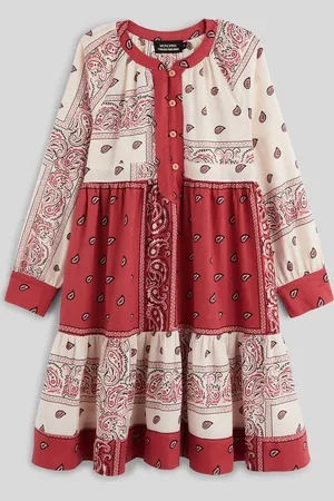Monoprix Robe en coton imprimée effet patchwork
