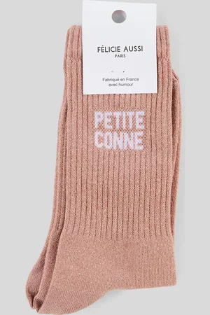 Félicie Aussi Paire de chaussette à message