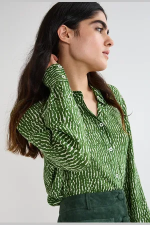 Monoprix Chemise manches longues imprimée en soie