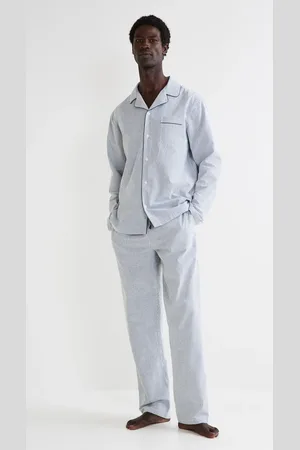 Monoprix Pyjama oxford manches longues et pantalon en coton BIO GOTS