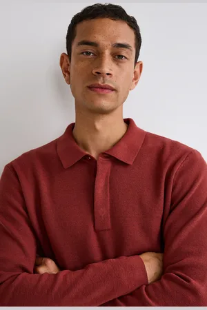 Monoprix Pull col polo en mélange coton et cachemire
