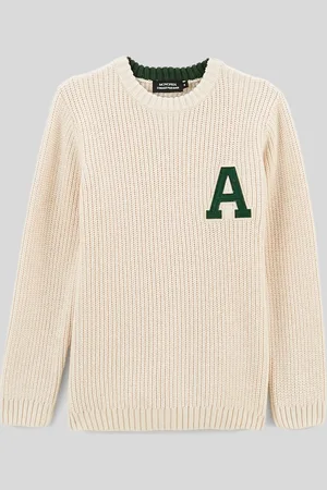 Monoprix Pull maille avec patch en coton