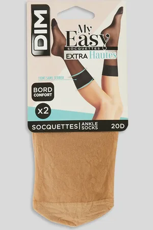 Dim Lot de 2 paires de soquettes voile MY EASY , certifié OEKO-TEX