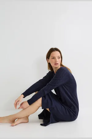 Monoprix Chemise de nuit en maille avec détails torsadés