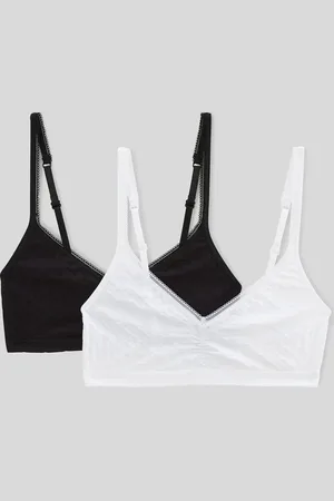 Monoprix Lot de 2 brassières plumetis sans coutures