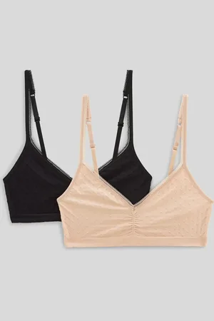 Monoprix Lot de 2 brassières plumetis sans coutures