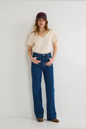 Monoprix Jean taille haute large