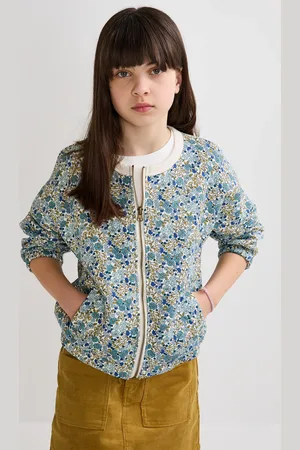 Monoprix Cardigan imprimé matelassé contenant du coton BIO