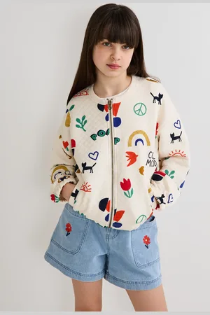 Monoprix Cardigan imprimé et matelassé contenant du coton BIO GOTS