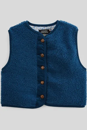 Monoprix Cardigan sans manche effet mouton