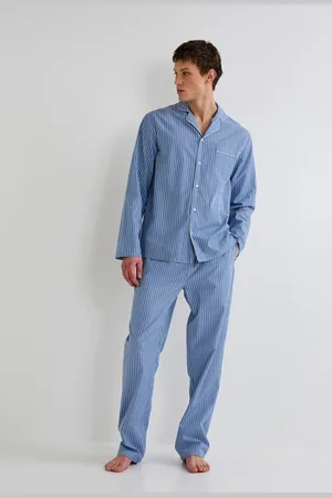Monoprix Pyjama chemise manches longues rayé et Pantalon rayé en coton BIO GOTS