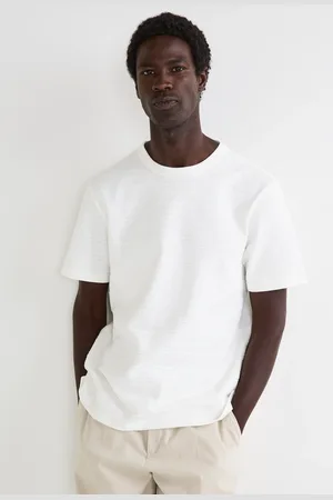 Monoprix T-shirt manches courtes jacquard en coton BIO GOTS